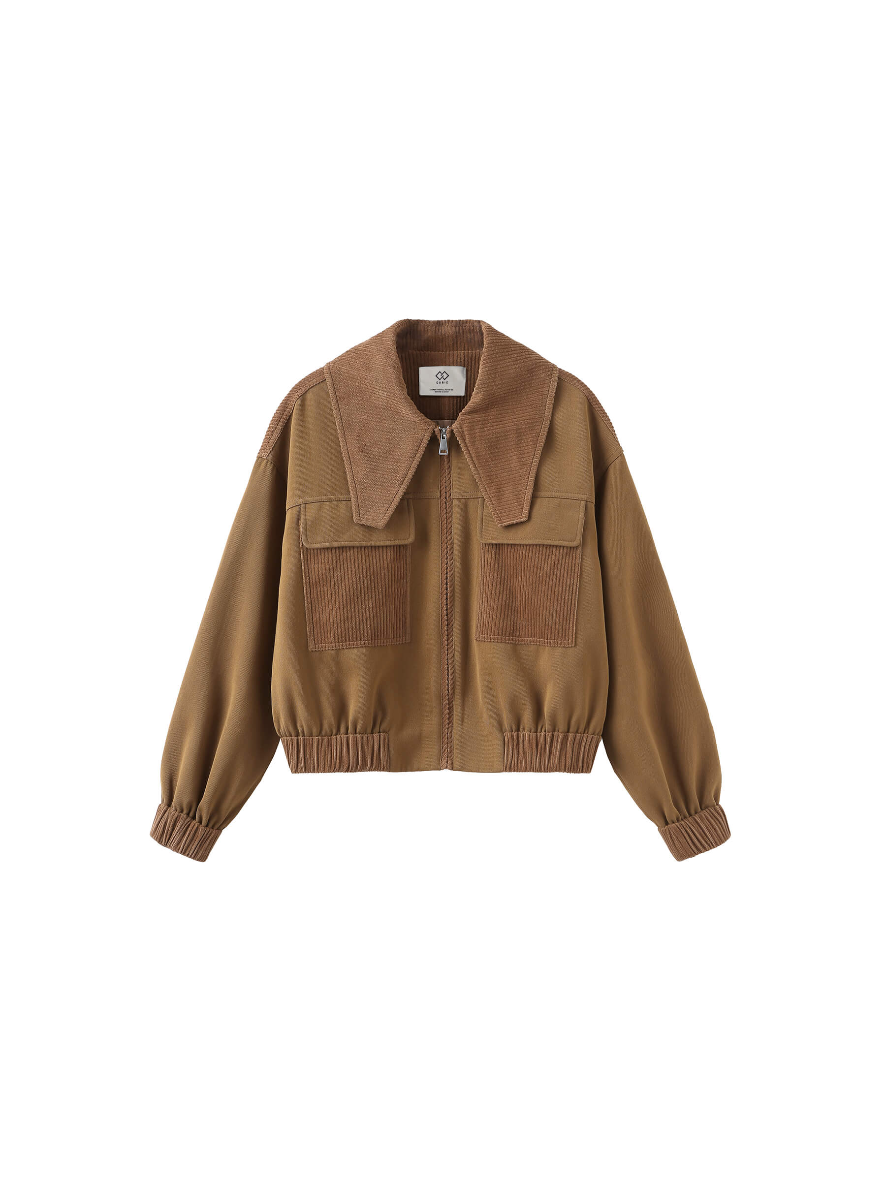 Wide Lapel Casual Jacket with Wool Blend-8