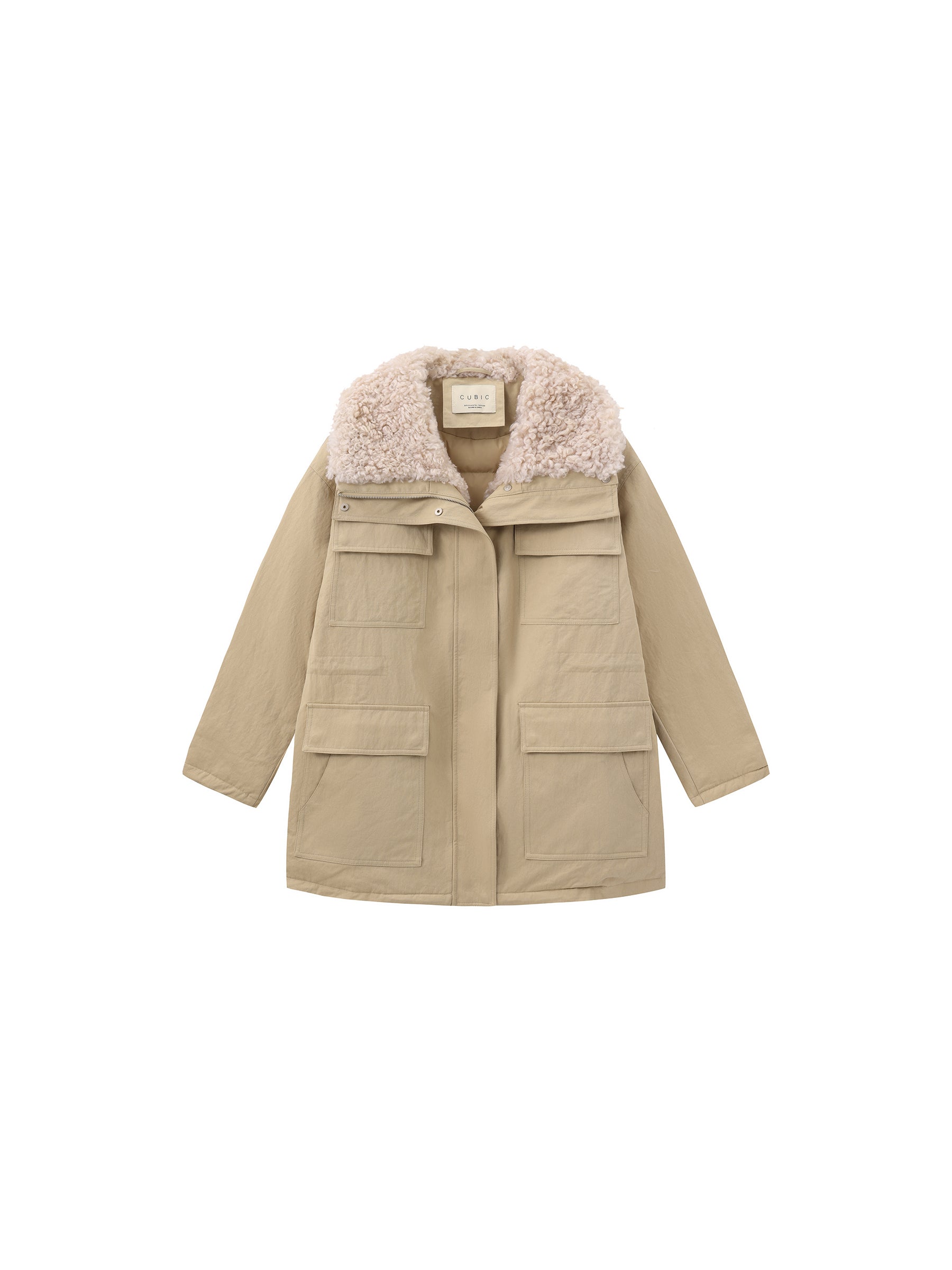 Loose-Fit Reversible Shearling Workwear Jacket-8