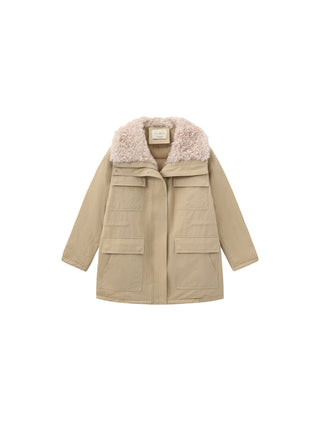 Loose-Fit Reversible Shearling Workwear Jacket