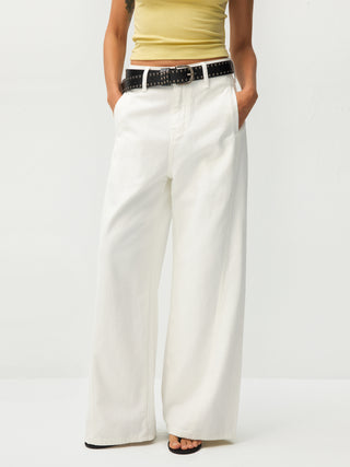 CUBIC Minimalist Wide-Leg Trousers