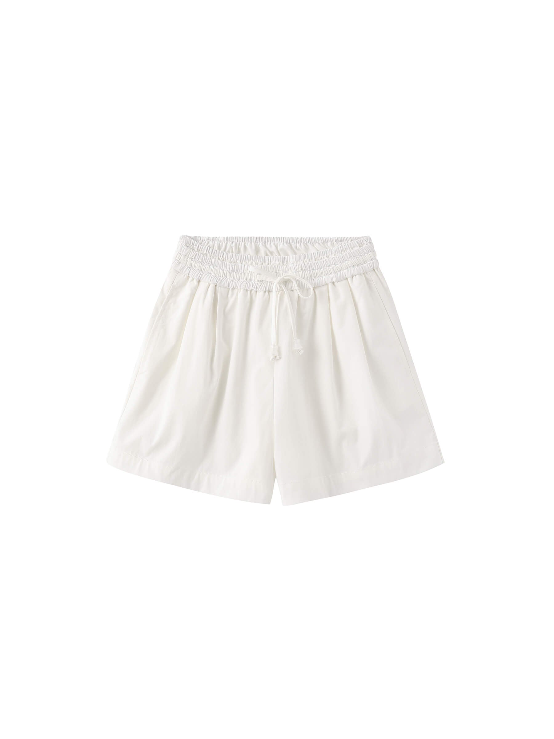 Drawstring Elastic Waist Mini Shorts-8