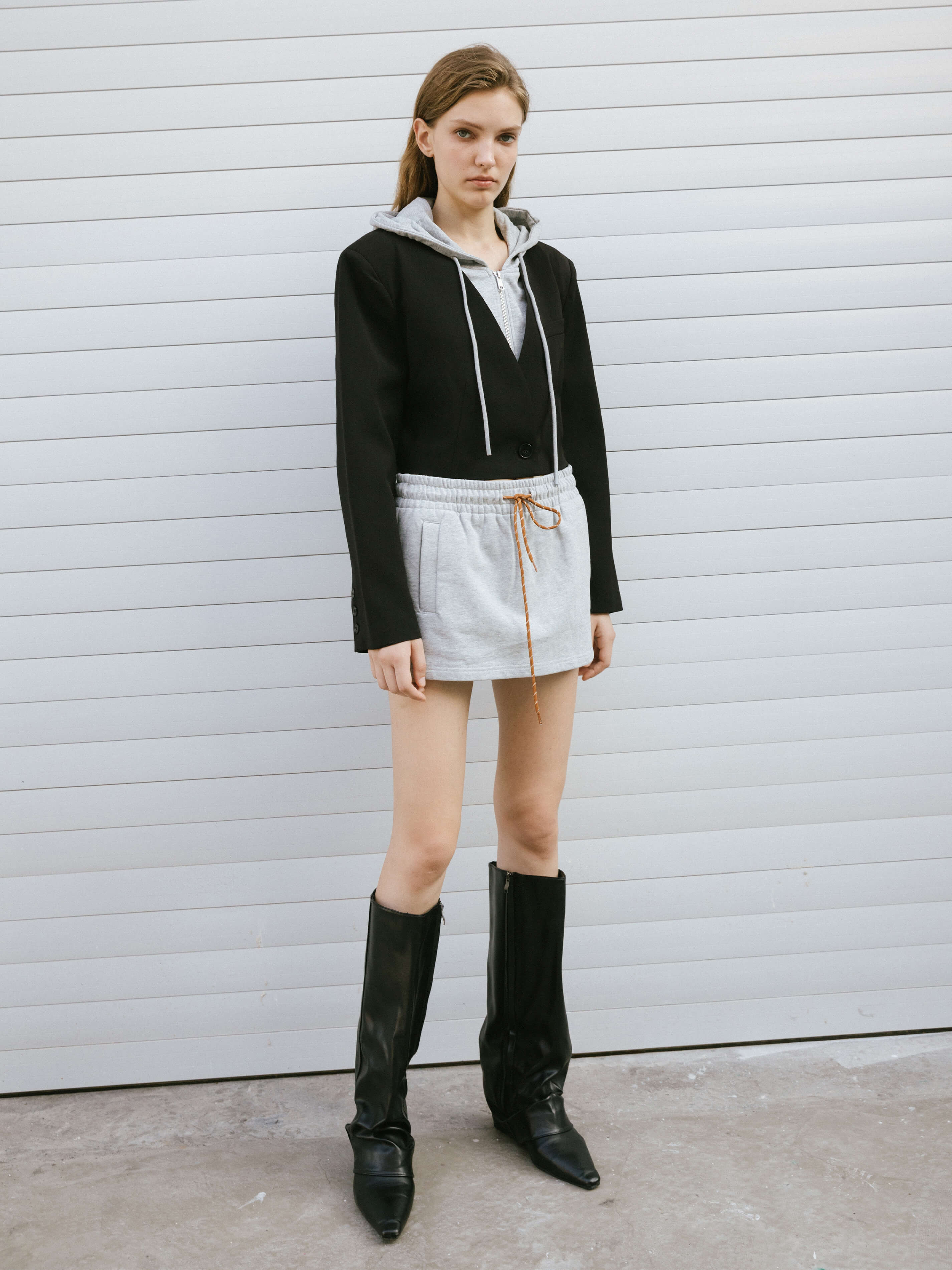 Single Breasted Cropped Blazer-7