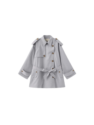 Oversized Mid-Length Trench Coat with Belt