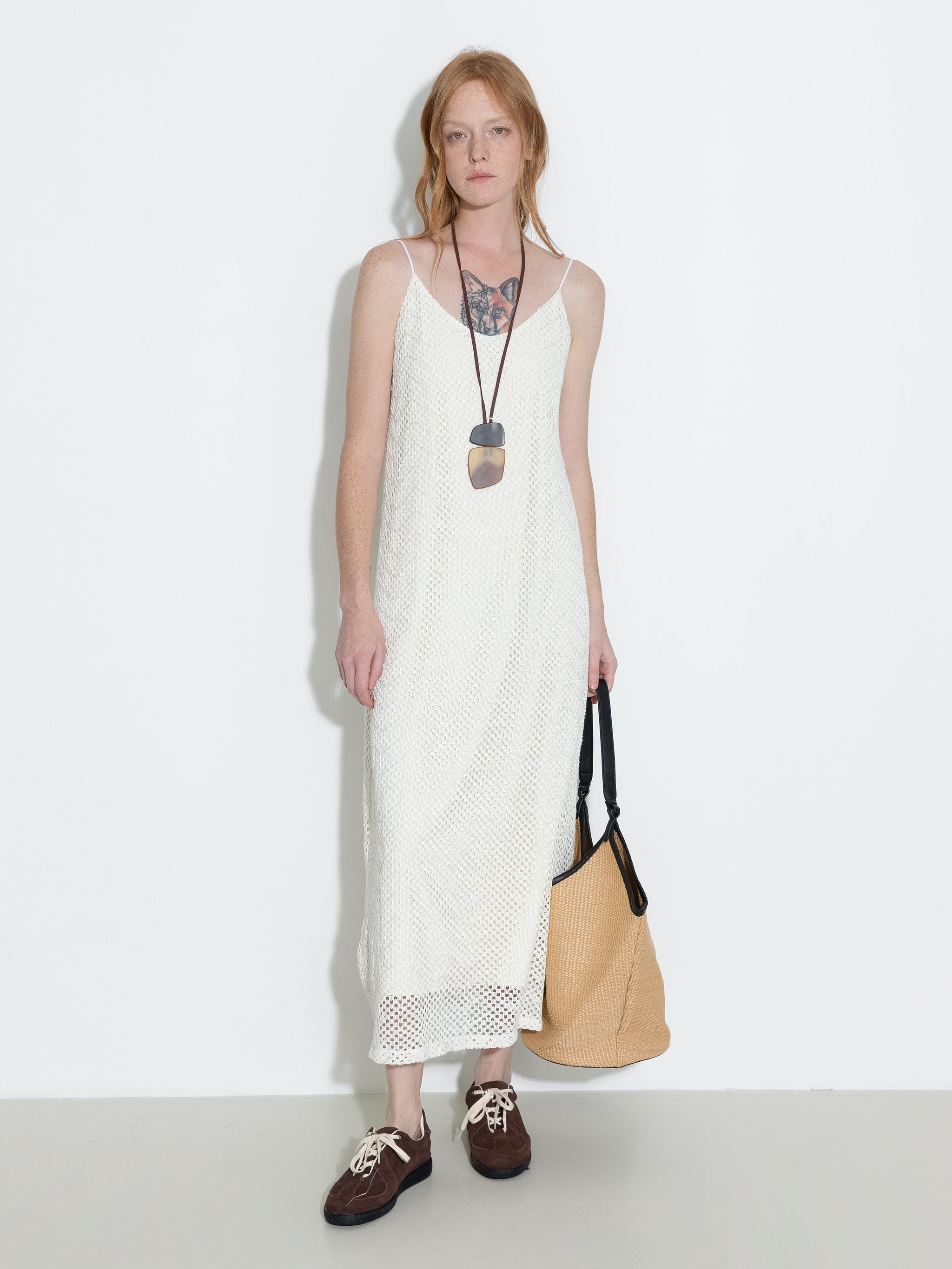 Lace Hollow Out A-Line Sling Dress-7