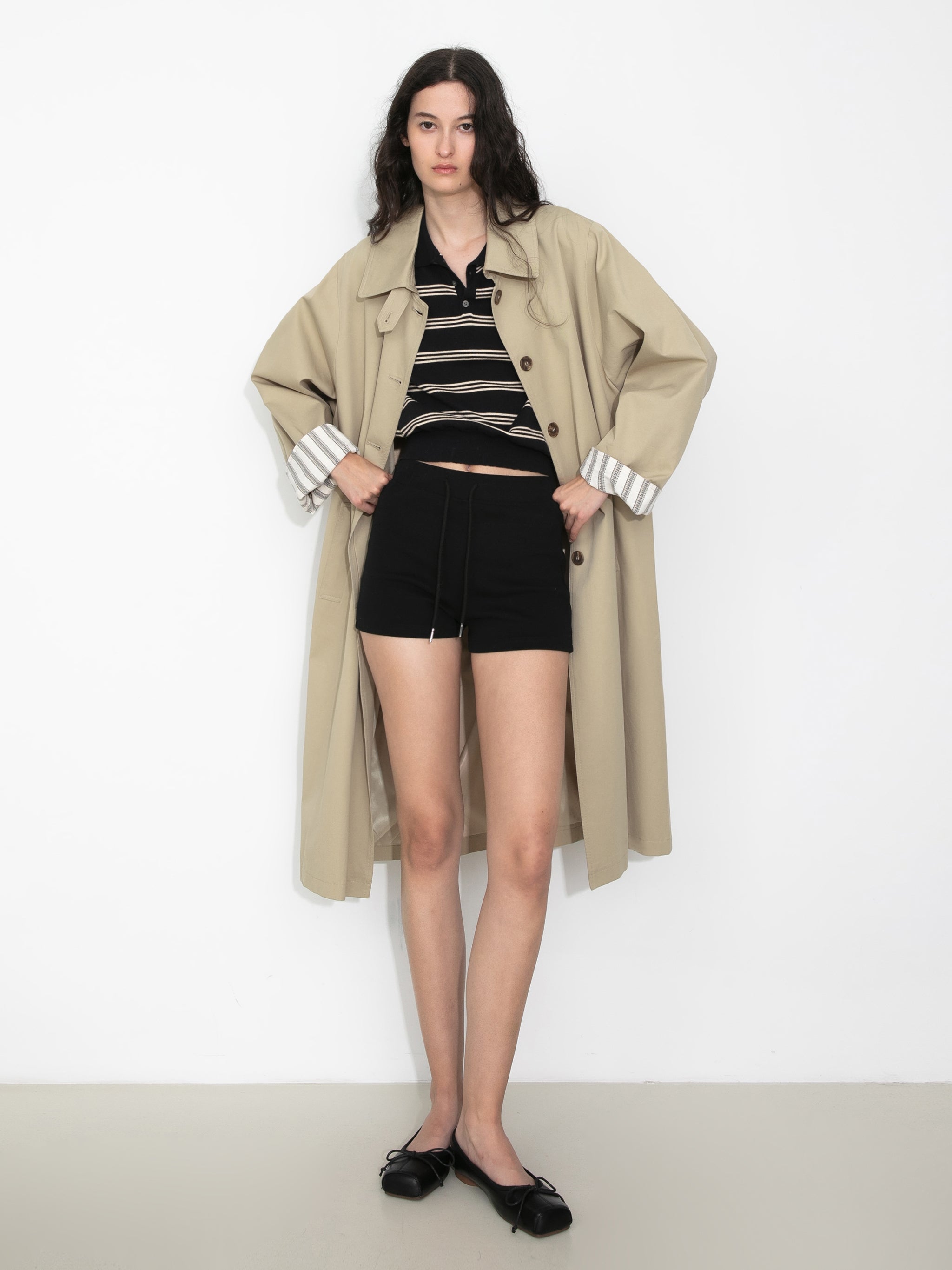 Macintosh Trench Coat with Striped Lining-7