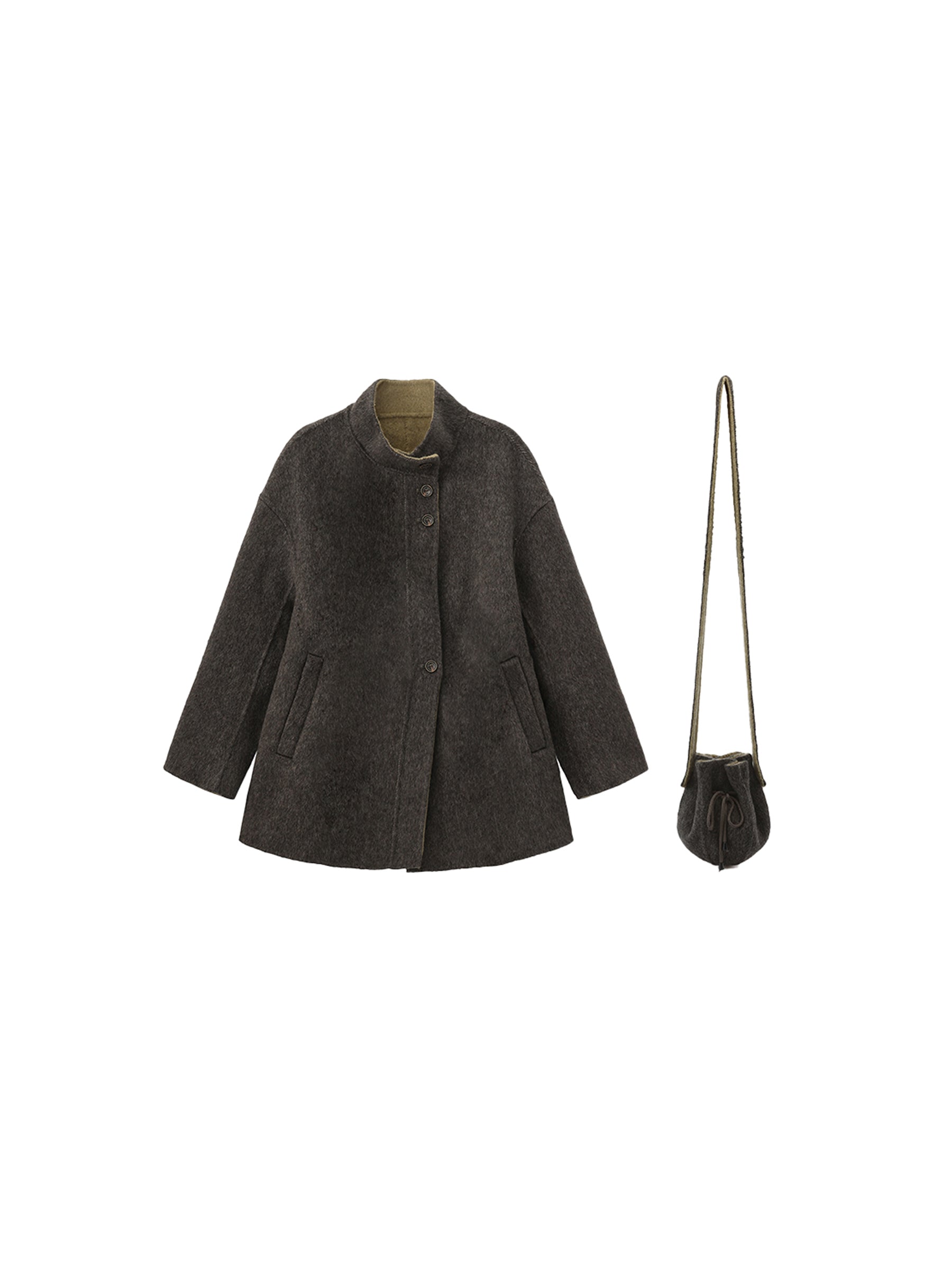 Wool-Blend Mid-Length Coat-7