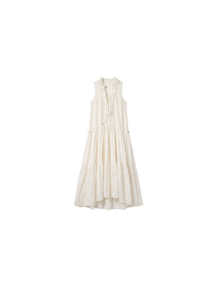 CUBIC Lace Drawstring Maxi Dress