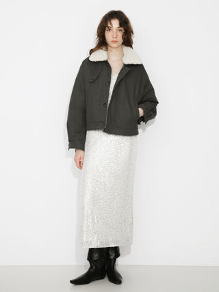 Removable Fur Collar High Neck Down Coat