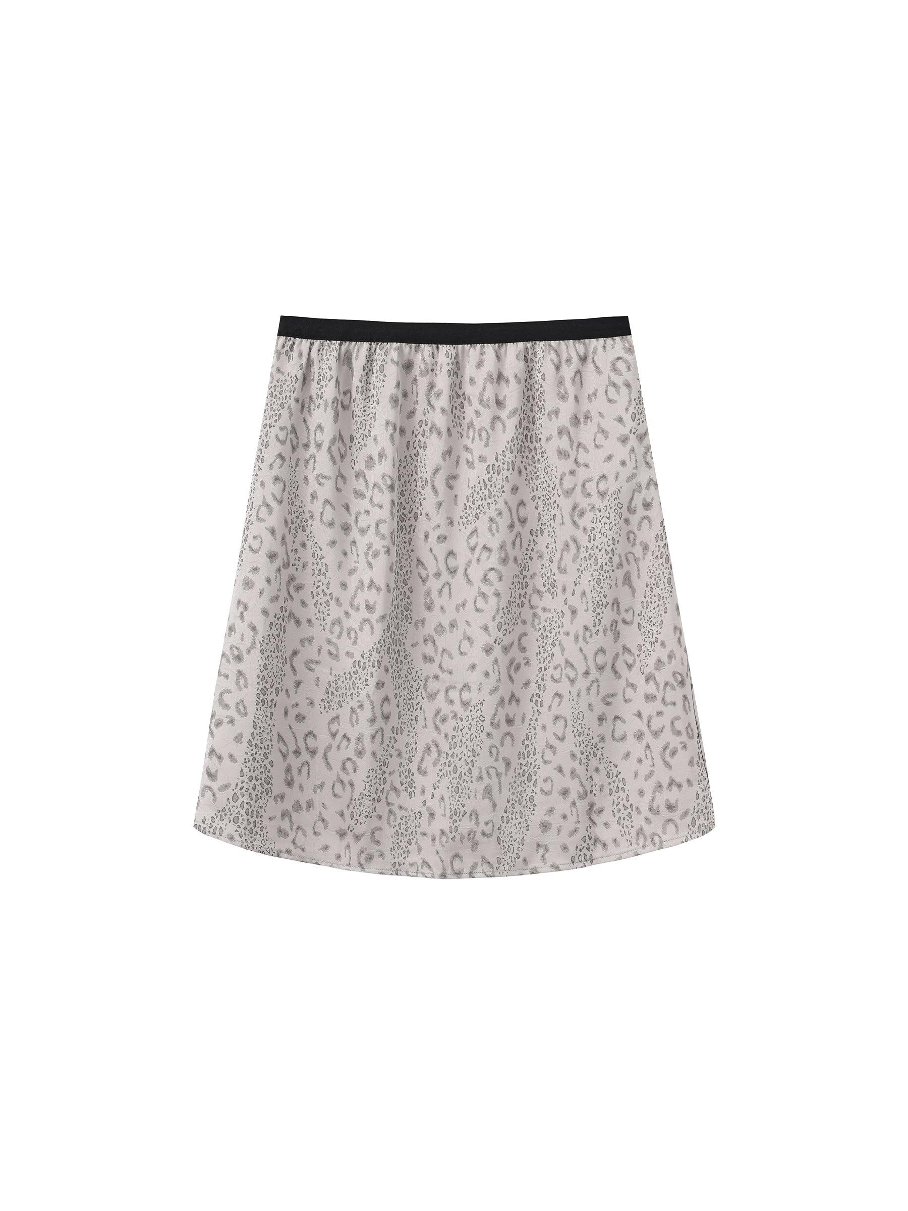 Leopard Print Straight Midi Skirt-7