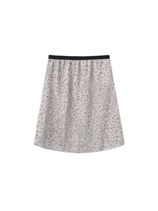 Leopard Print Straight Midi Skirt