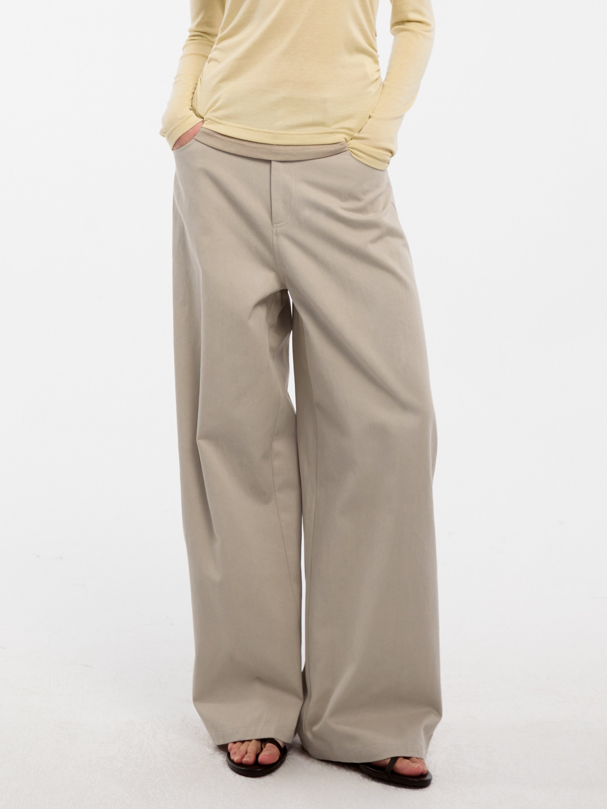 CUBIC Lyocell Straight Leg Casual Pants(Pre-order: 30days)-7