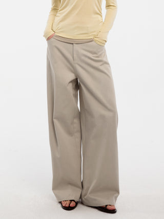 CUBIC Lyocell Straight Leg Casual Pants(Pre-order: 30days)