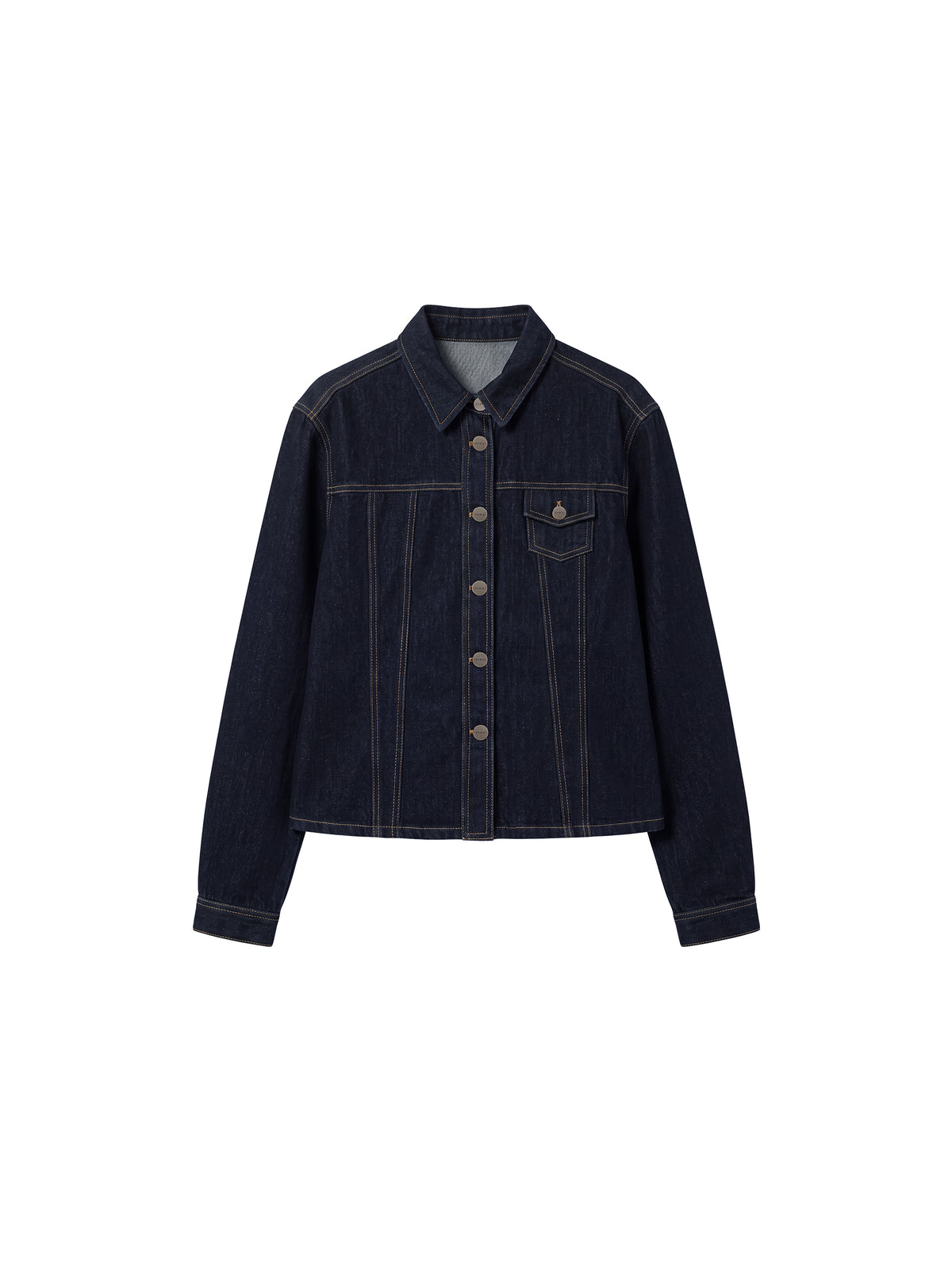 CUBIC Fitted Denim Button-Up Jacket-7