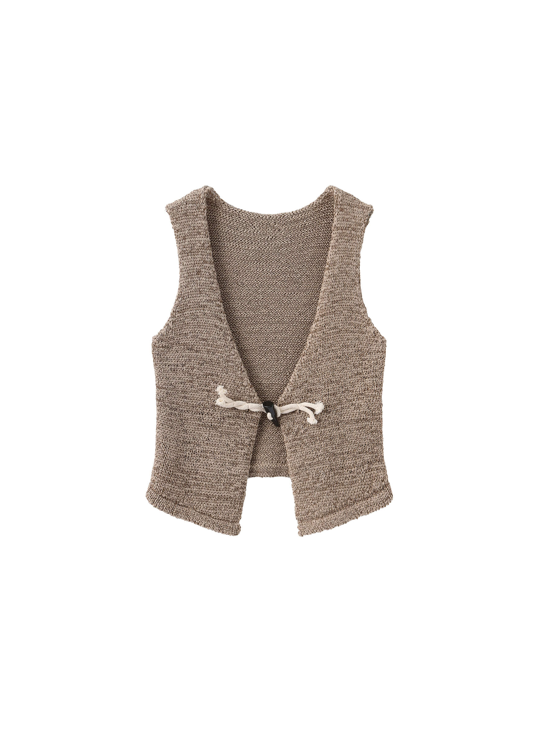 Vintage Toggle Button Knitted Cardigan Vest-7