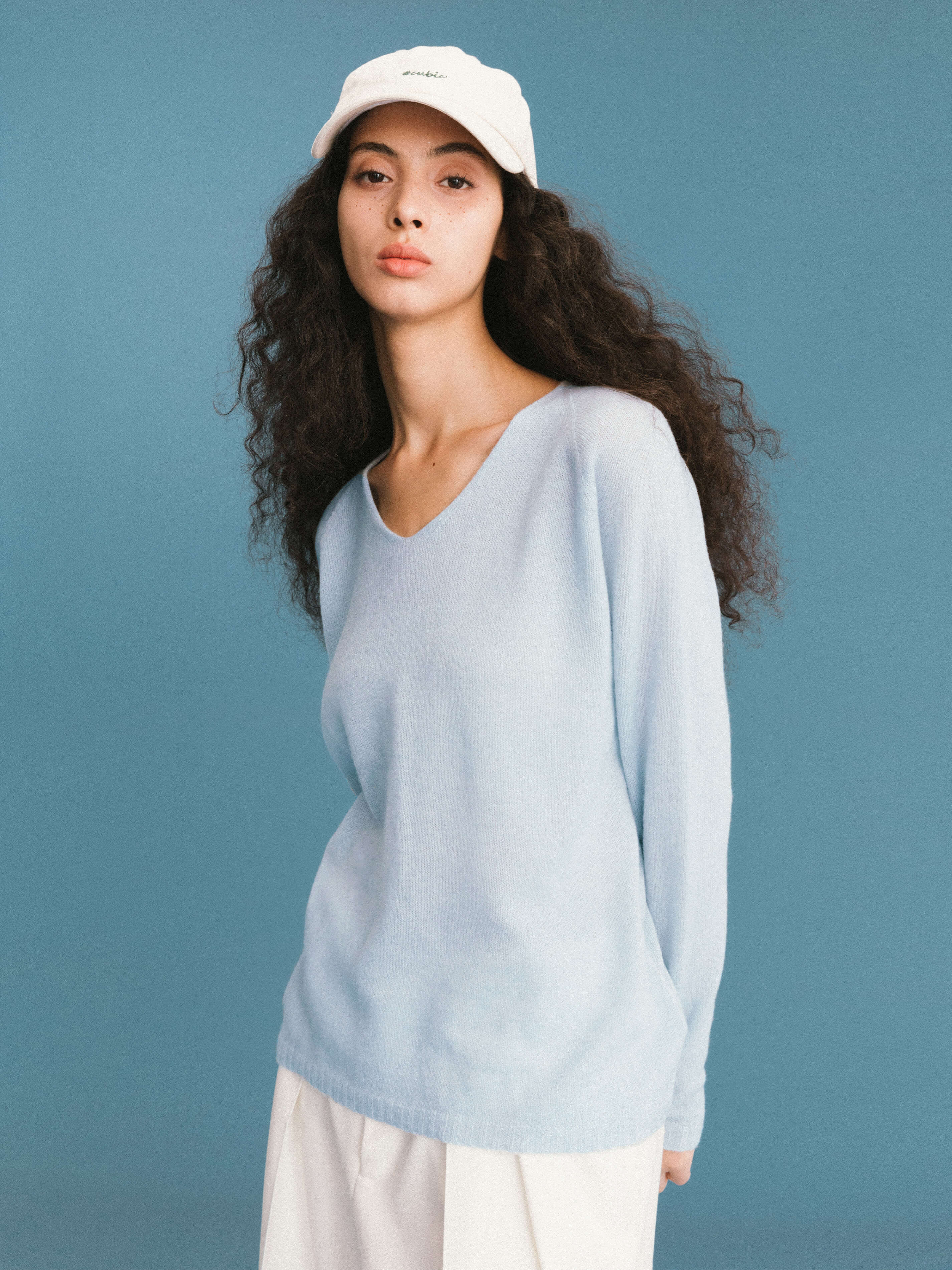 ONE BY CUBIC Boxy 100% Sheep Wool Knitwear Jumper-7