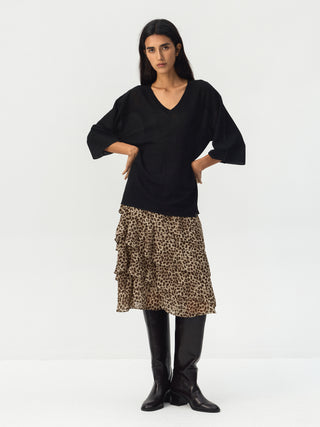 CUBIC Batwing Sleeve Knit Top