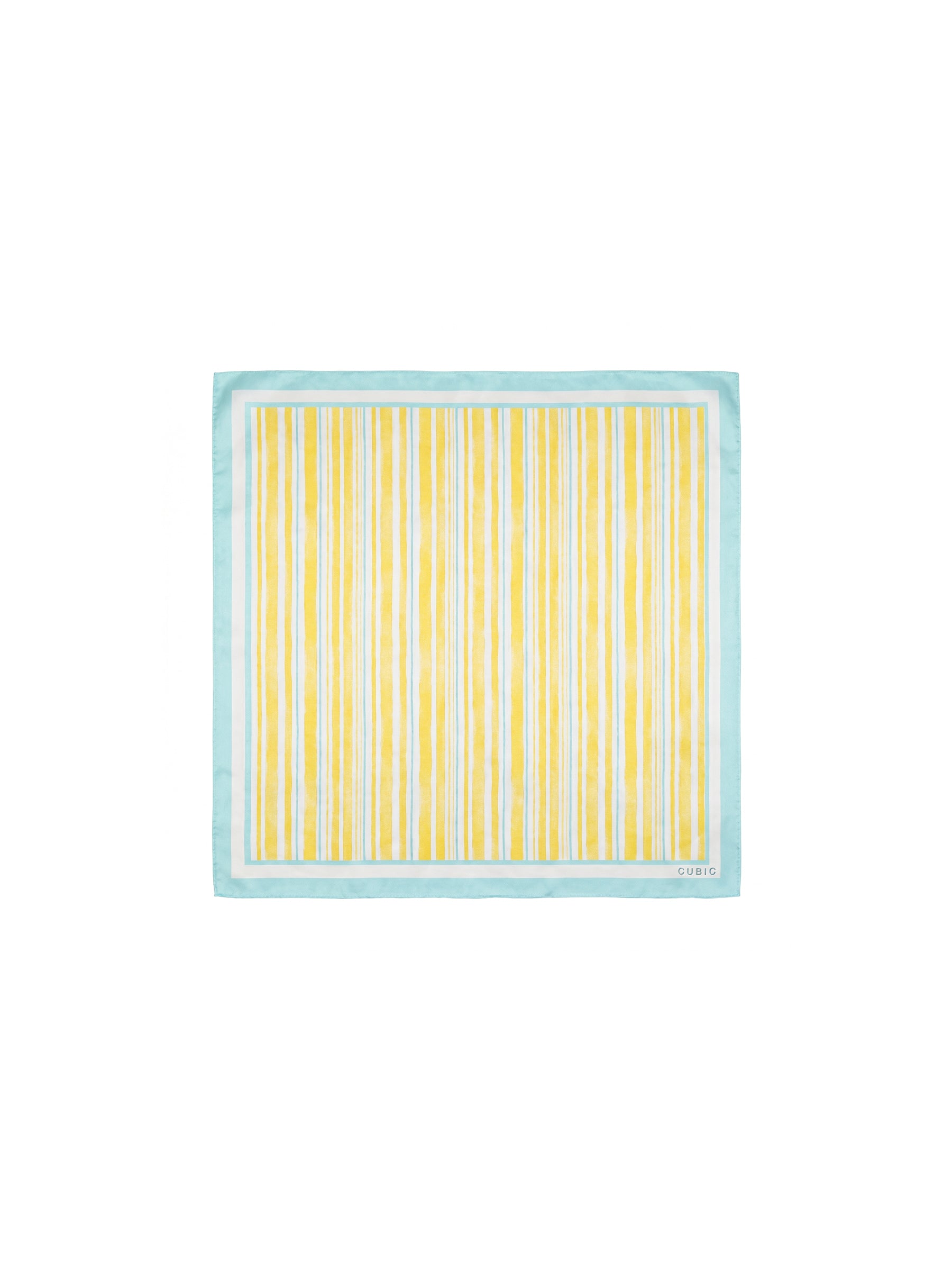 CUBIC Silk Striped Bandana Scarf-7