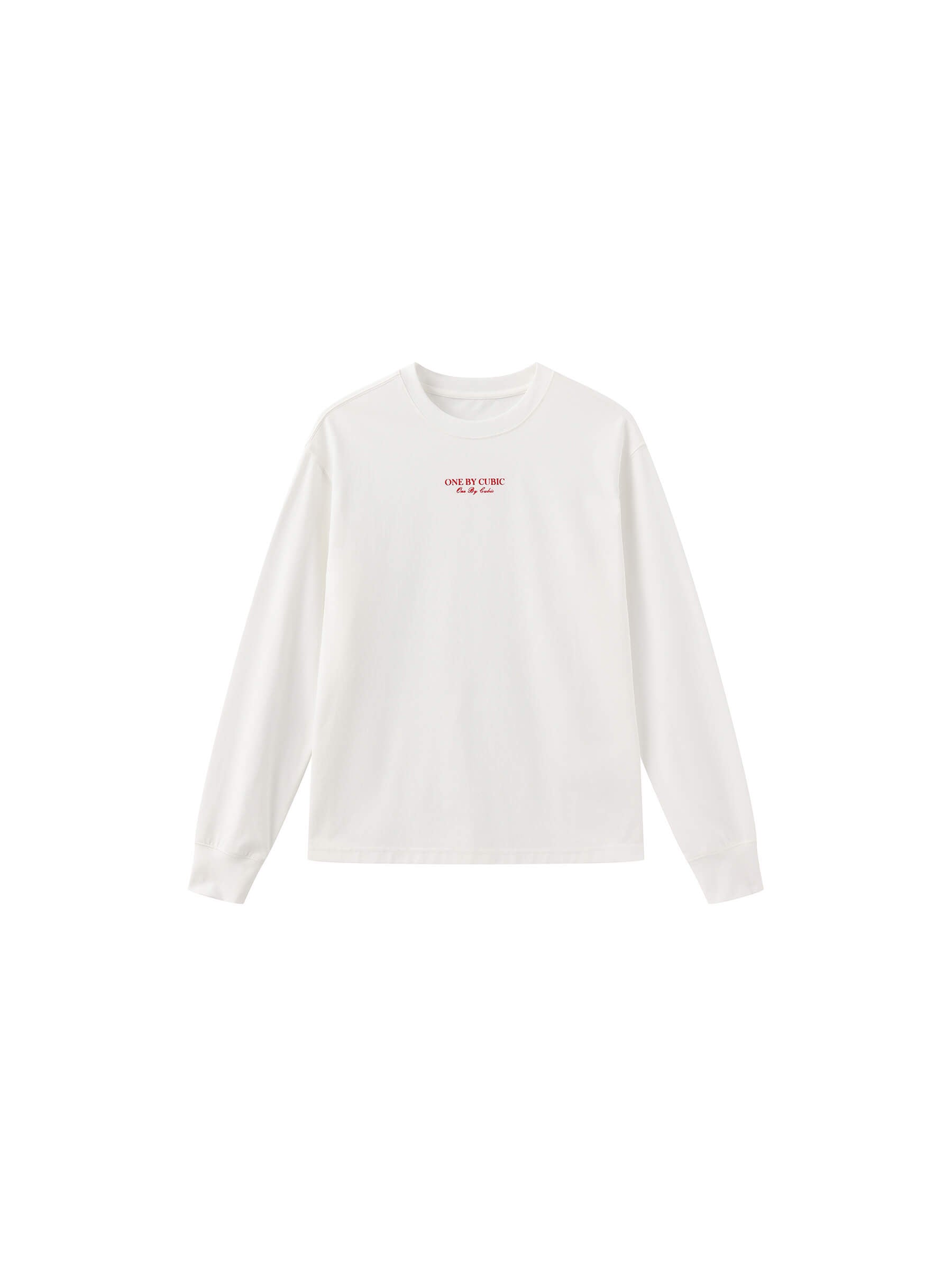 ONE BY CUBIC White Oversized Sweatshirt-8