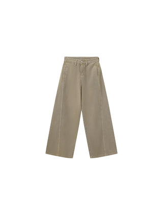 CUBIC Minimalist Wide-Leg Trousers