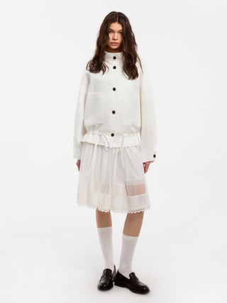 CUBIC Lyocell Drawstring Short Trench Coat