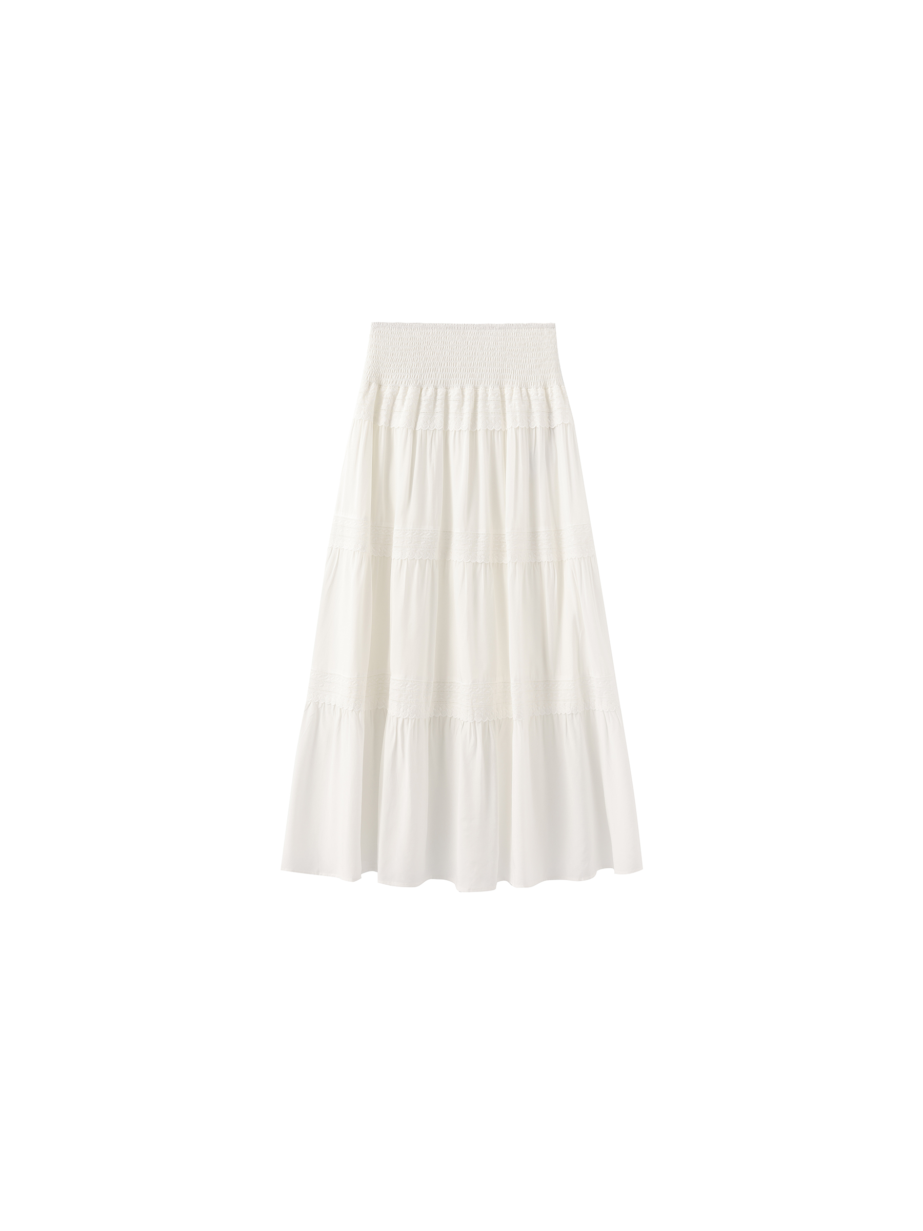 Panelled Lace Maxi Skirt-6
