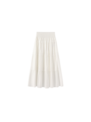 Panelled Lace Maxi Skirt