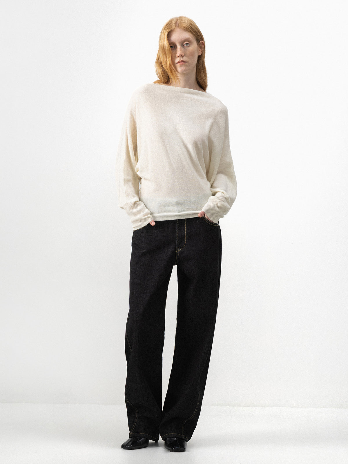 CUBIC Convertible Off-Shoulder Wool-Blend Sweater-7
