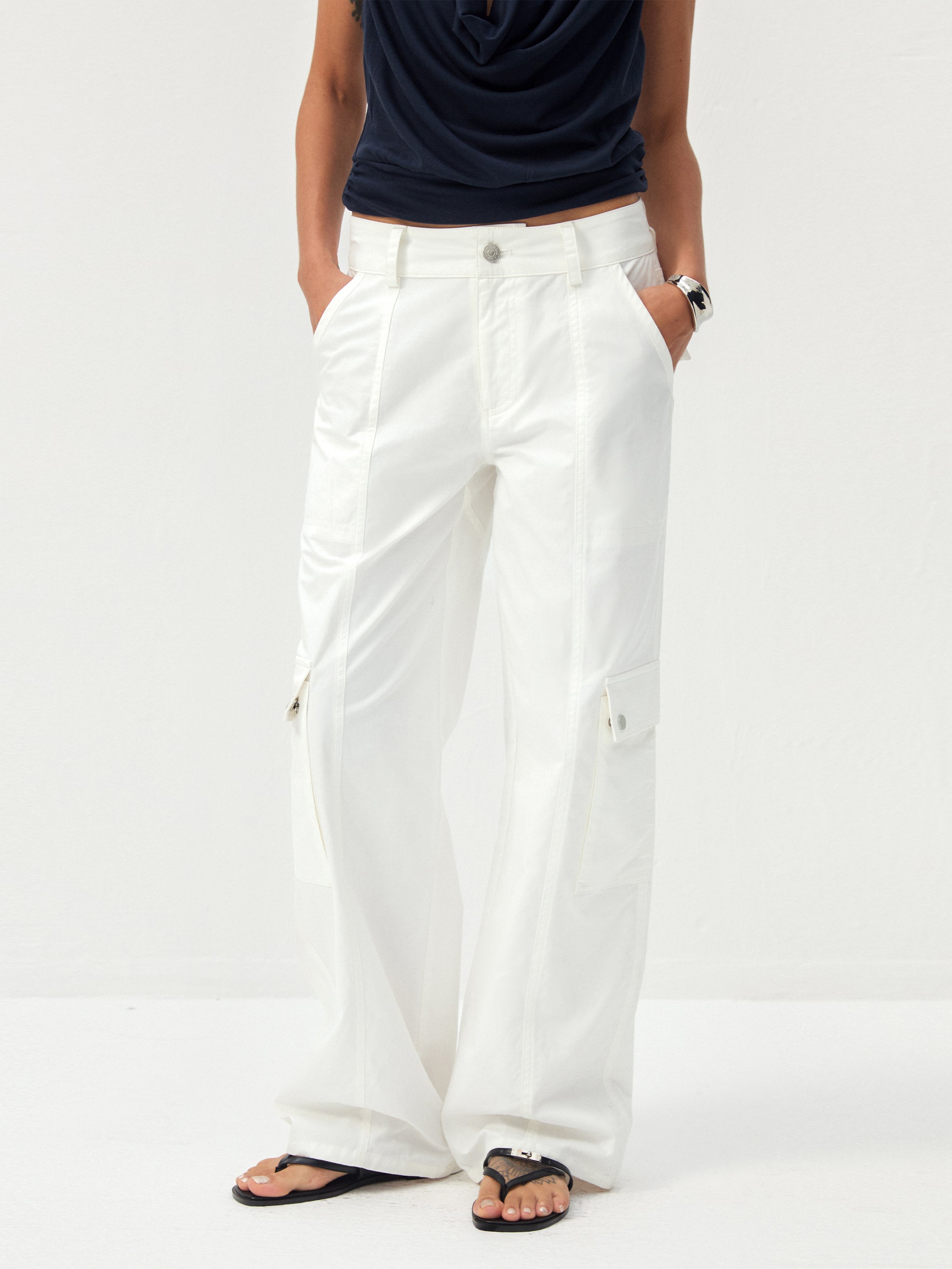 CUBIC 100% Cotton Casual Cargo Pants-8
