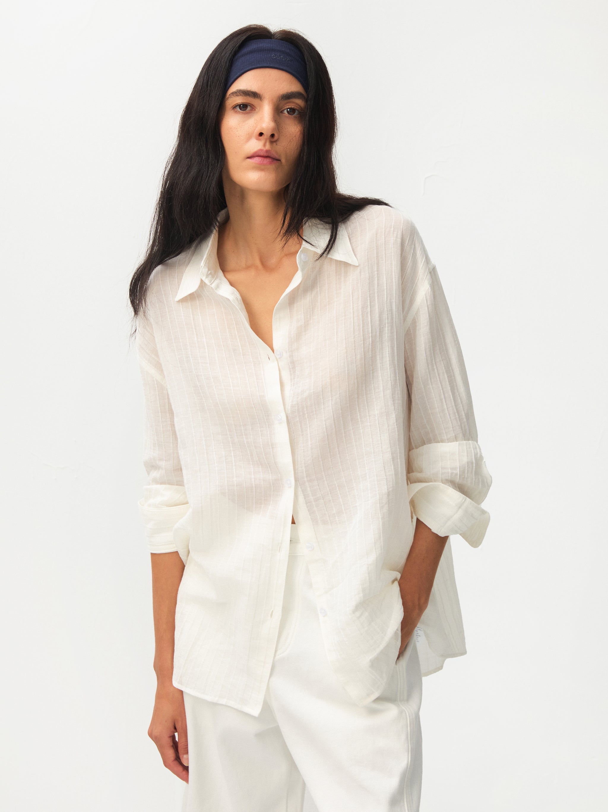 CUBIC Ramie Lightweight Long-Sleeved Shirt-7