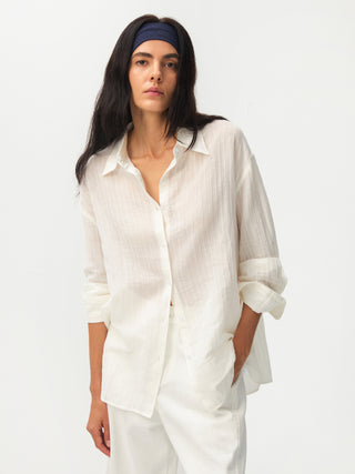 CUBIC Ramie Lightweight Long-Sleeved Shirt