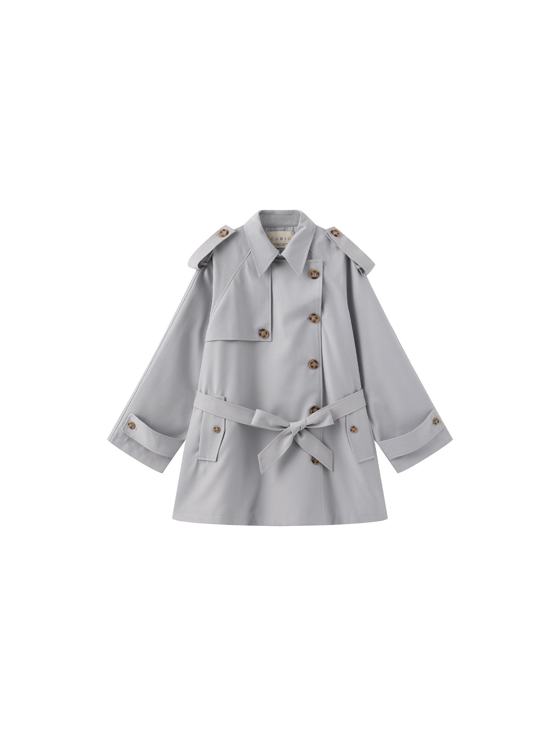 Oversized Mid-Length Trench Coat with Belt-7