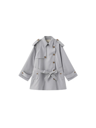 Oversized Mid-Length Trench Coat with Belt