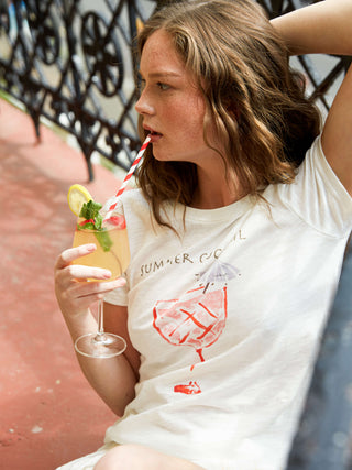 Printed Casual Short-Sleeve Top