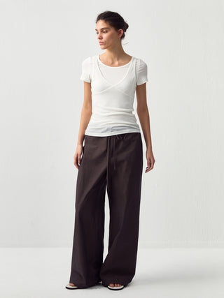 CUBIC Relaxed Straight-Leg Cotton Trousers