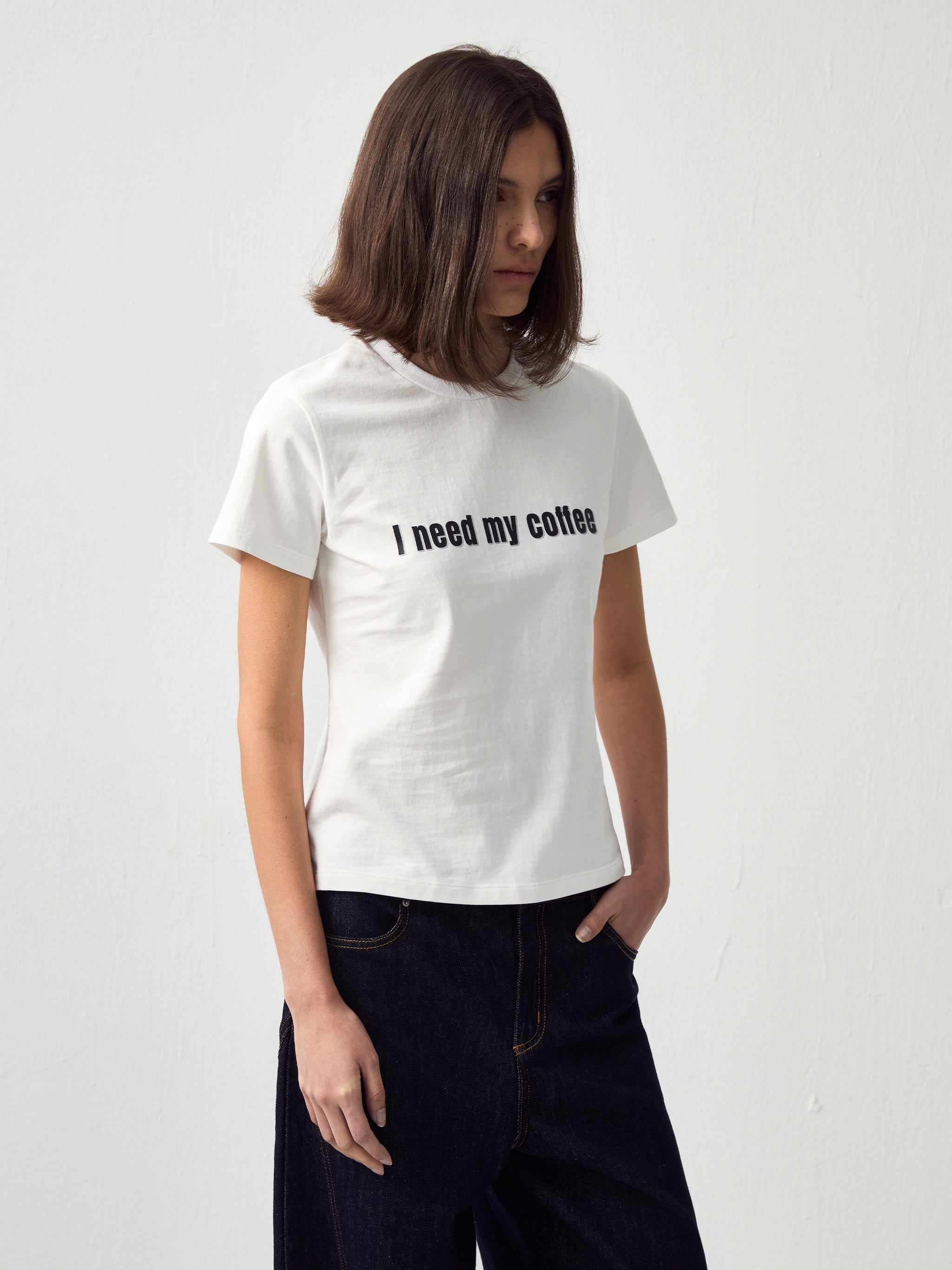CUBIC 'I need my coffee' T-Shirt-11