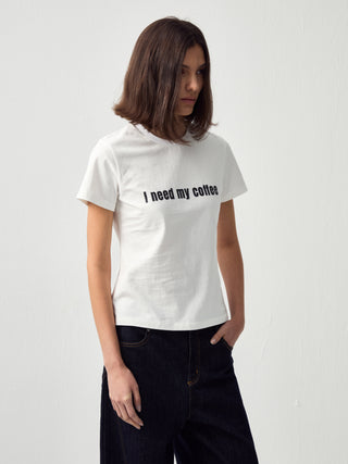 CUBIC 'I need my coffee' T-Shirt