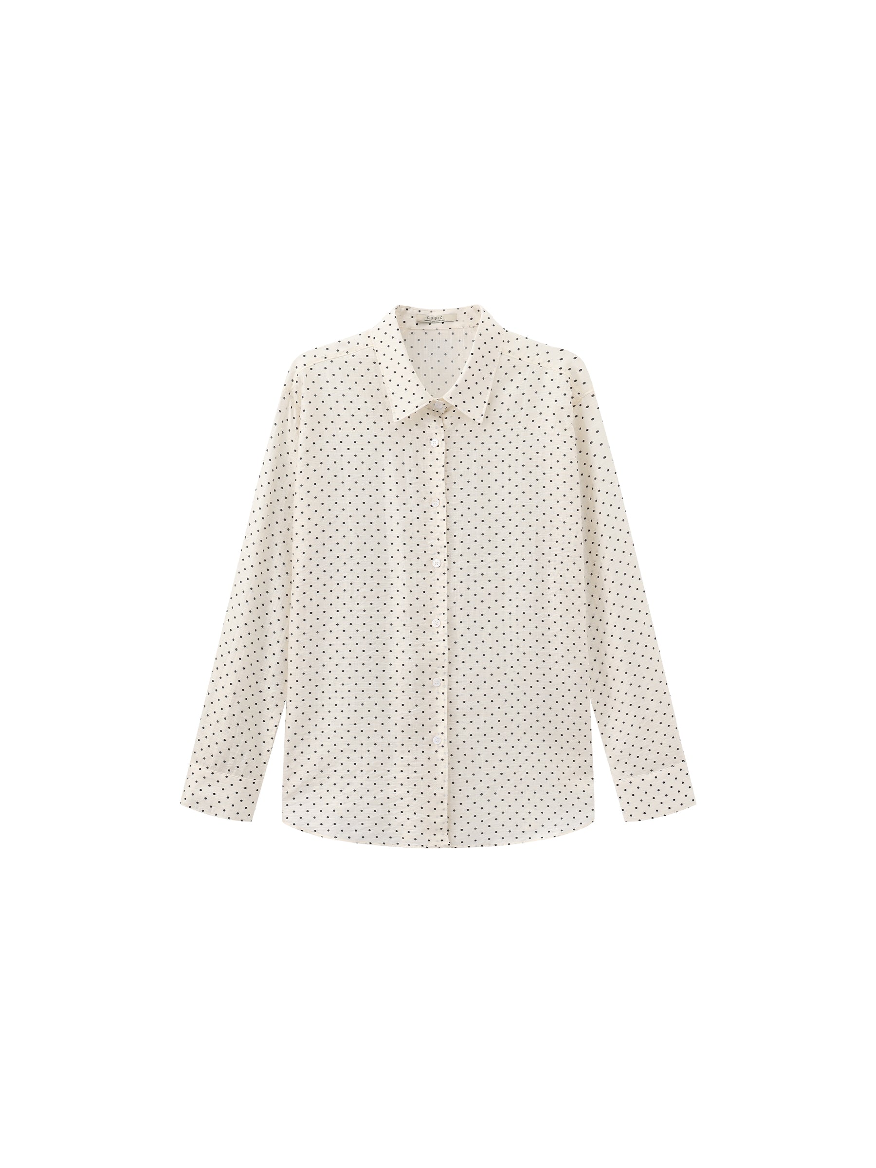 CUBIC Lyocell Polka Dot Shirt-7