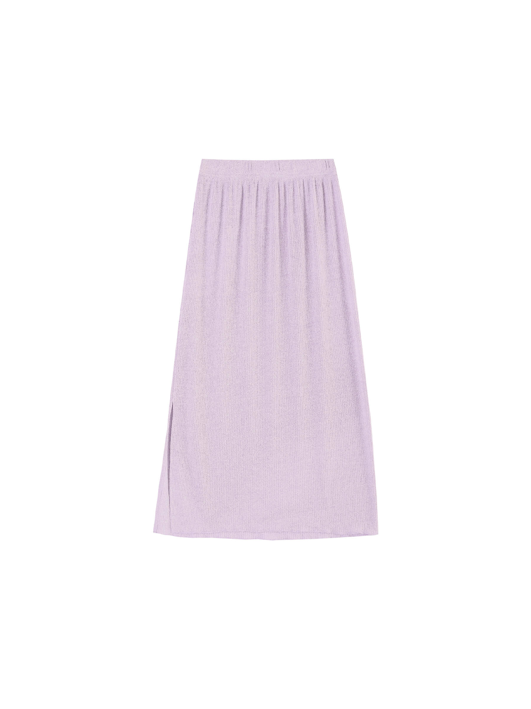 A-line Ribbed Knit Midi Skirt-8