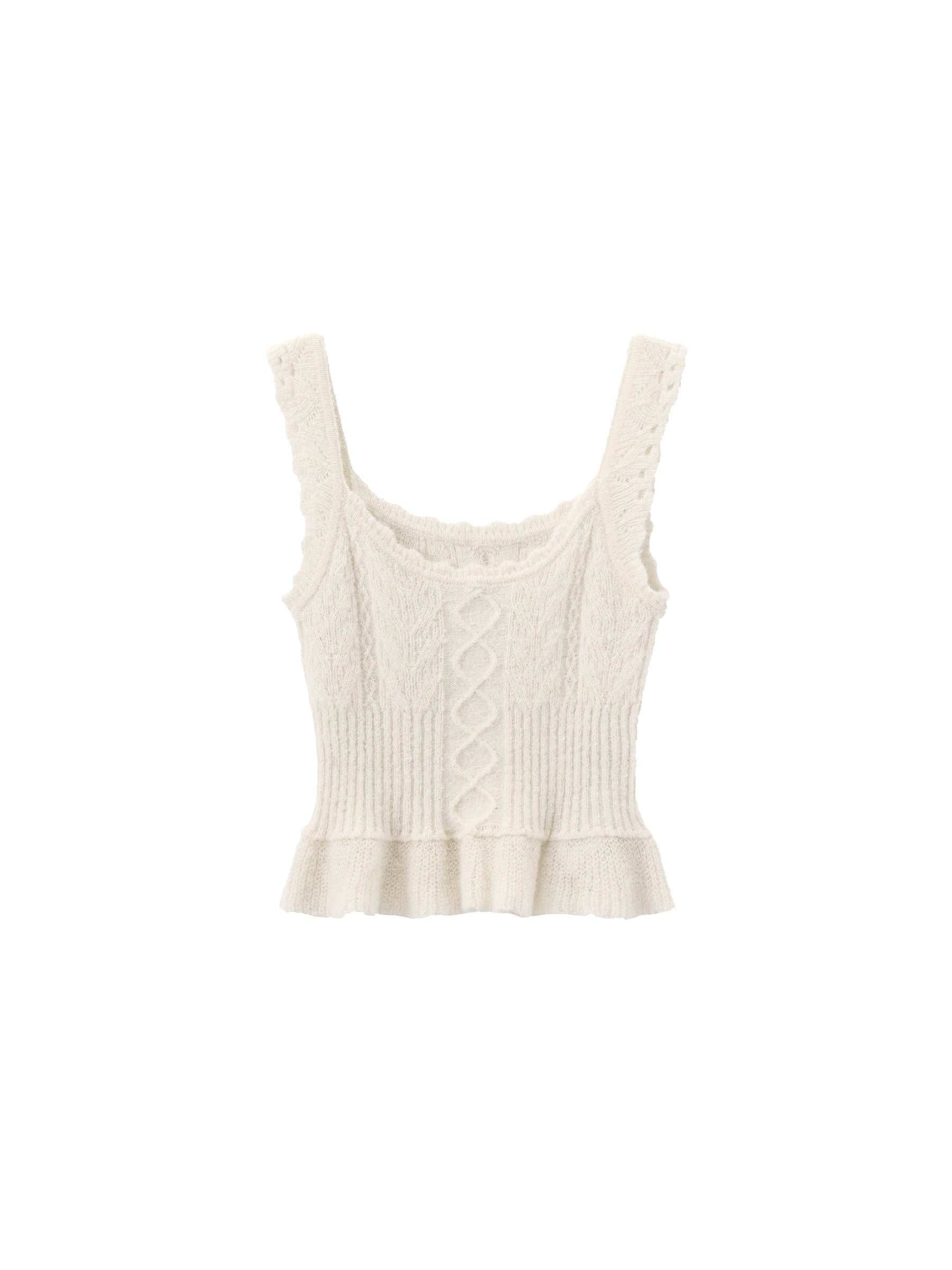 Crochet Knit Cami Top-7