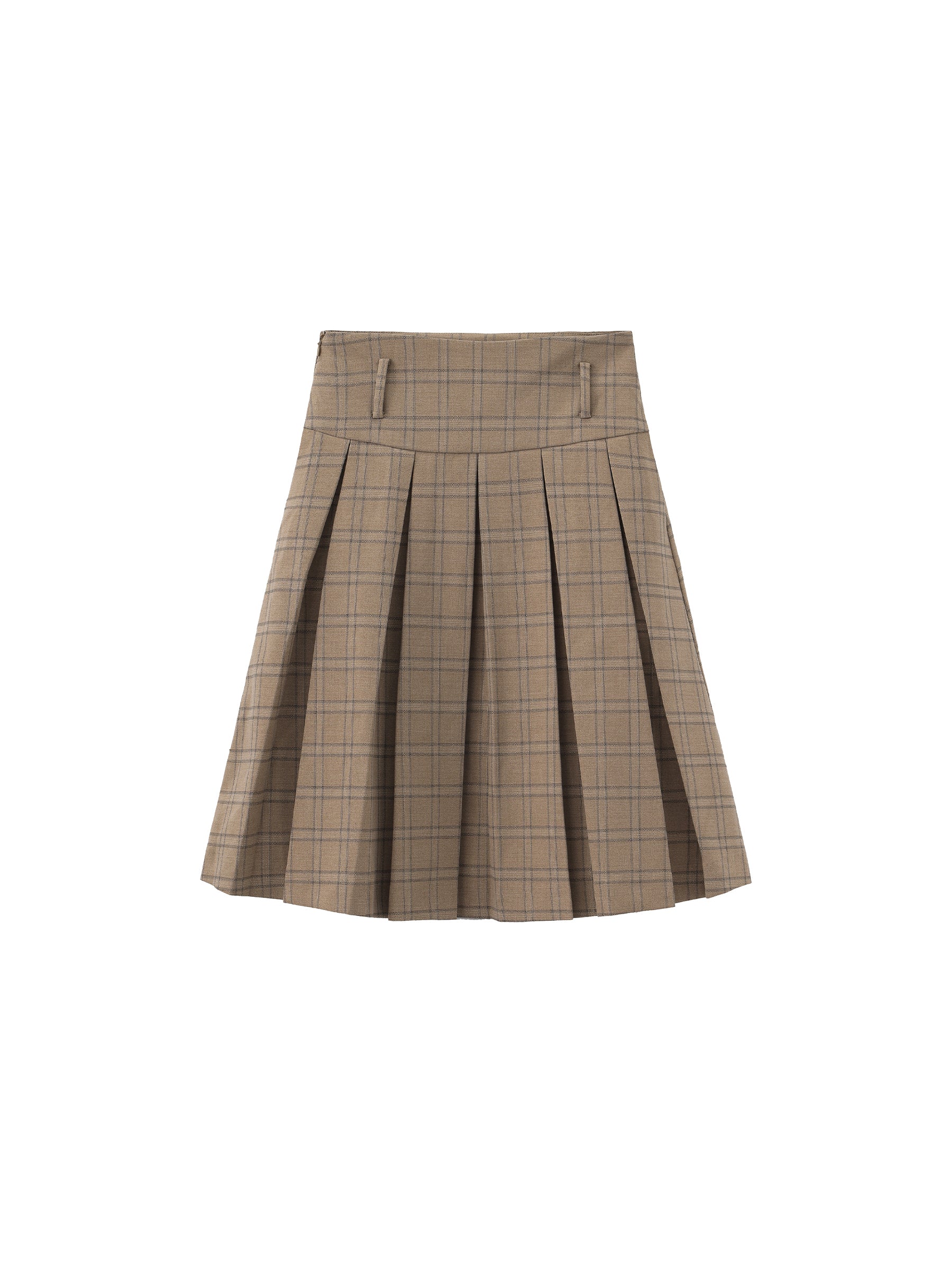 Classic Checked A-Line Pleated Mini Skirt-7