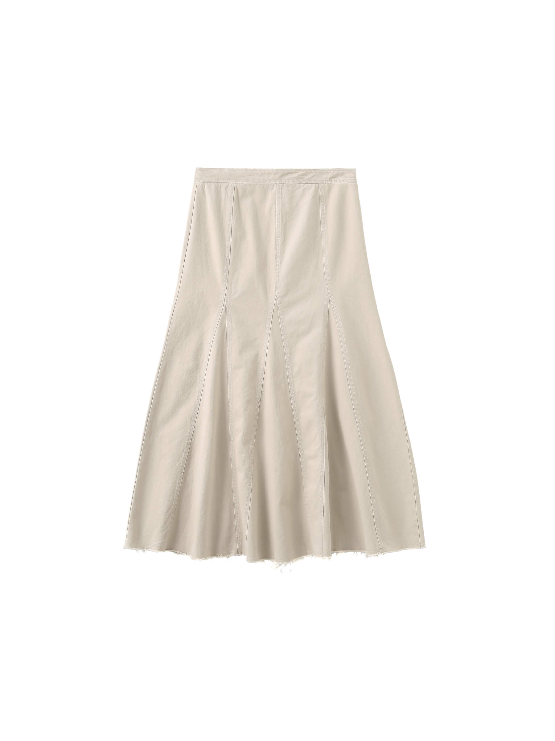 Frayed Denim Maxi Skirt-8