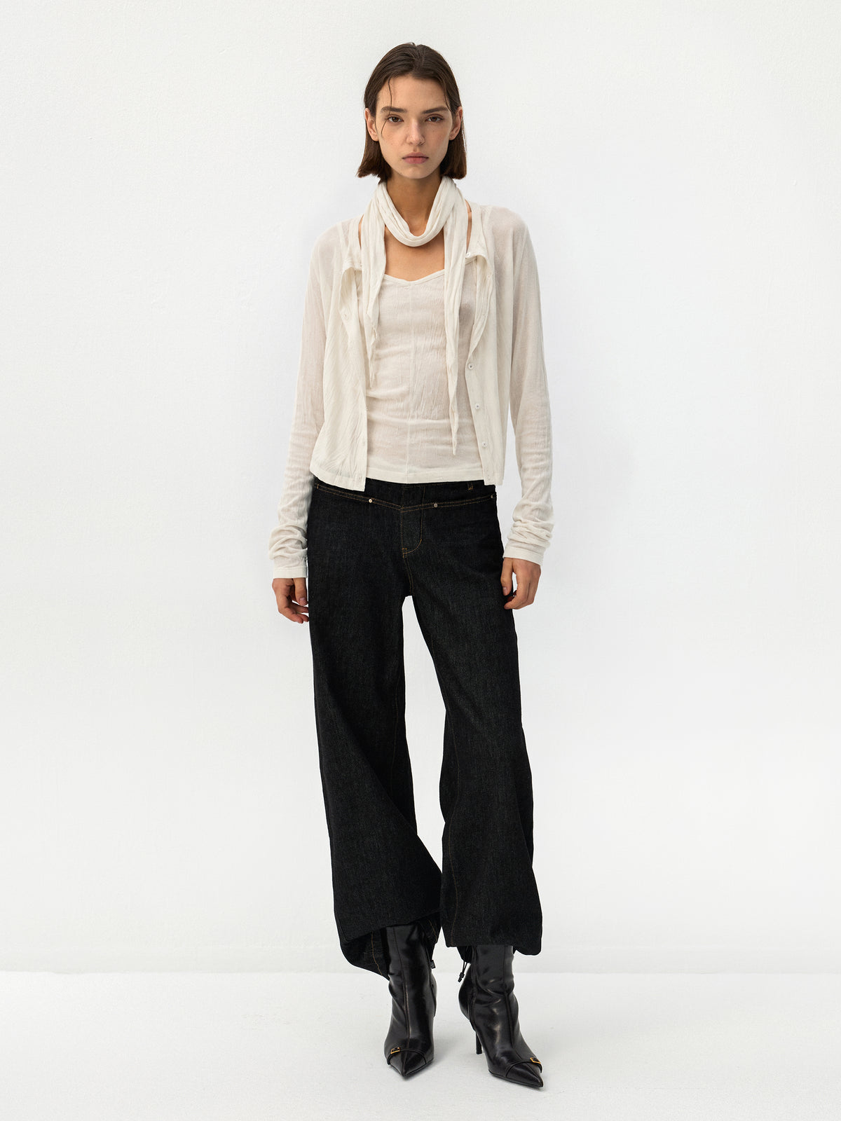 CUBIC Lightweight Button-Up Cardigan-5