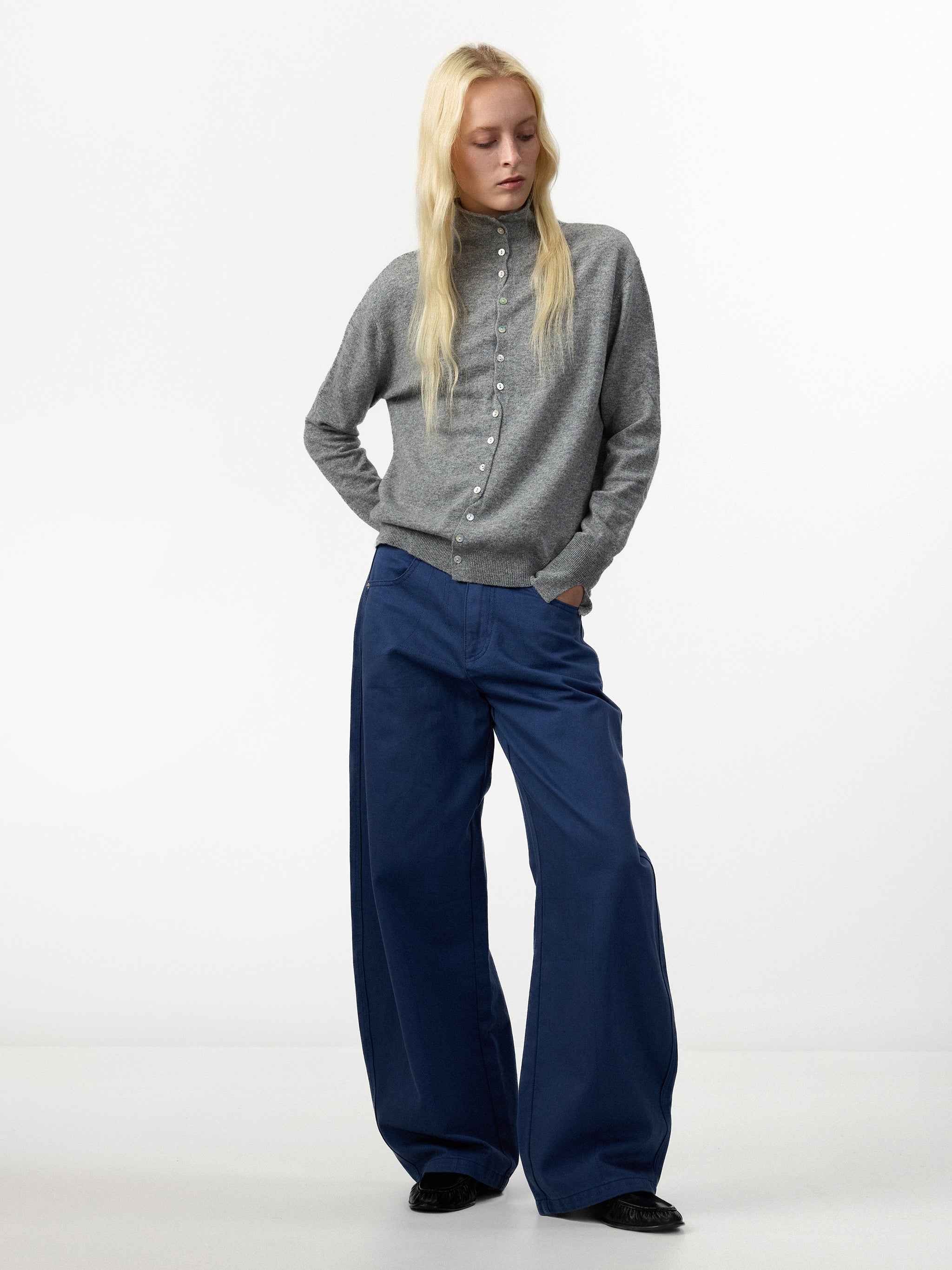 CUBIC 100% Cotton Wide Leg Trousers-7