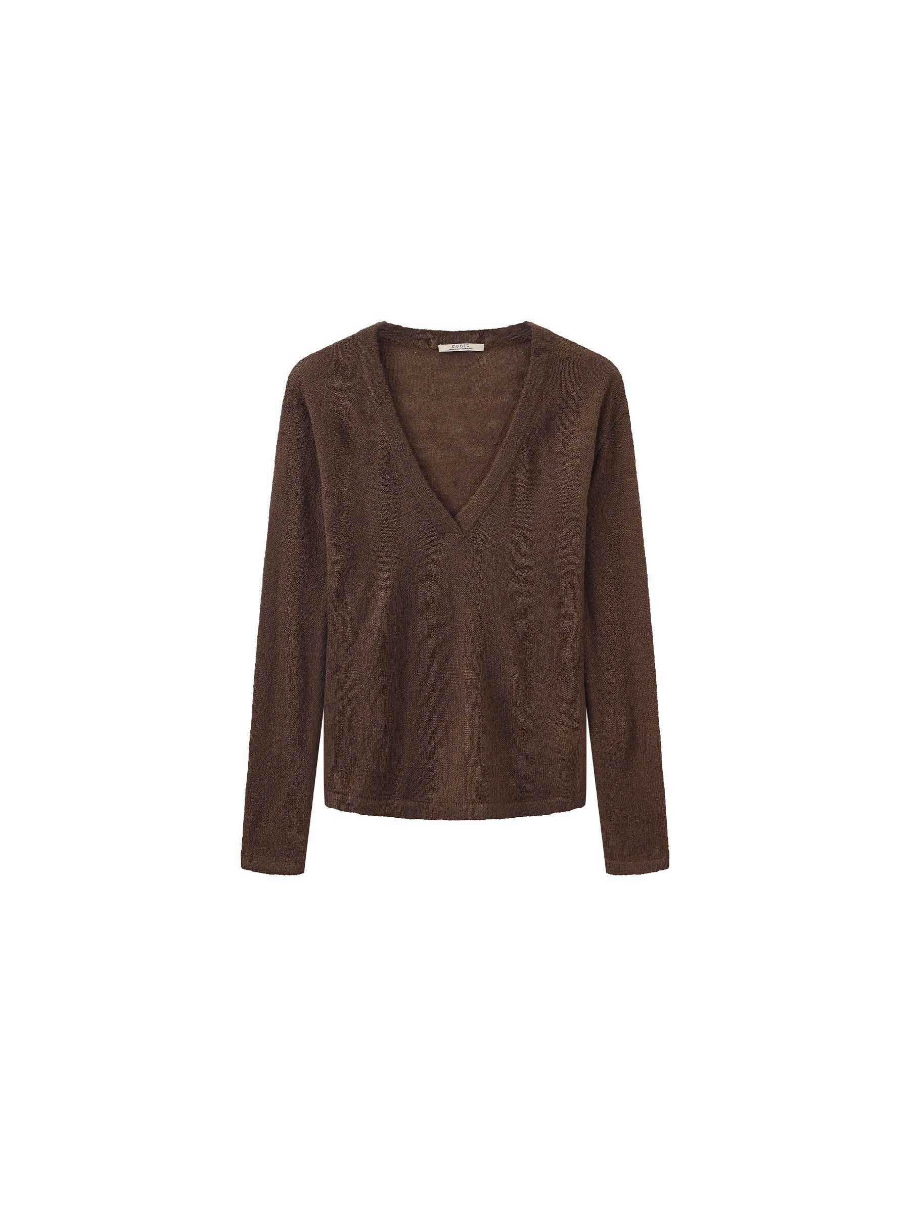 V-Neck Semi-Sheer Loose-Fit Knit Cover-Up-3