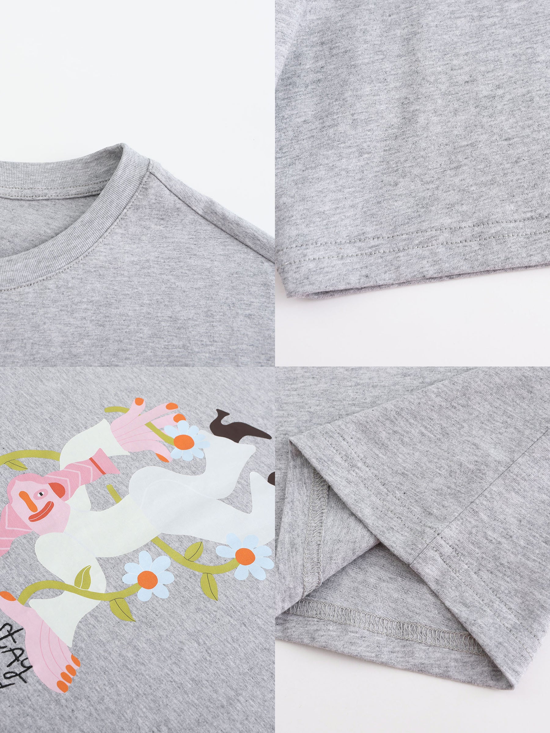 Stay Weird Oversized Printed T-Shirt-25