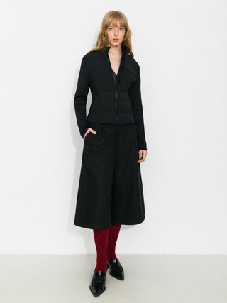 Slim-Fit Panelled Lightweight Down Jacket