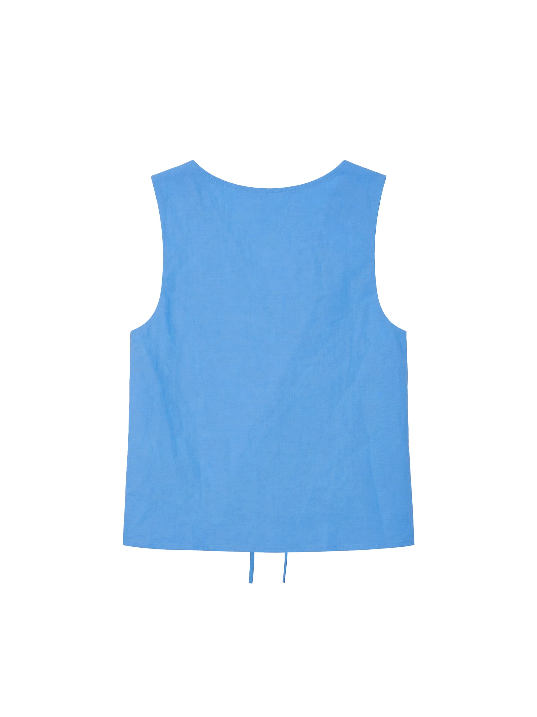 CUBIC Sleeveless Ruffle Tie-Front Top-8