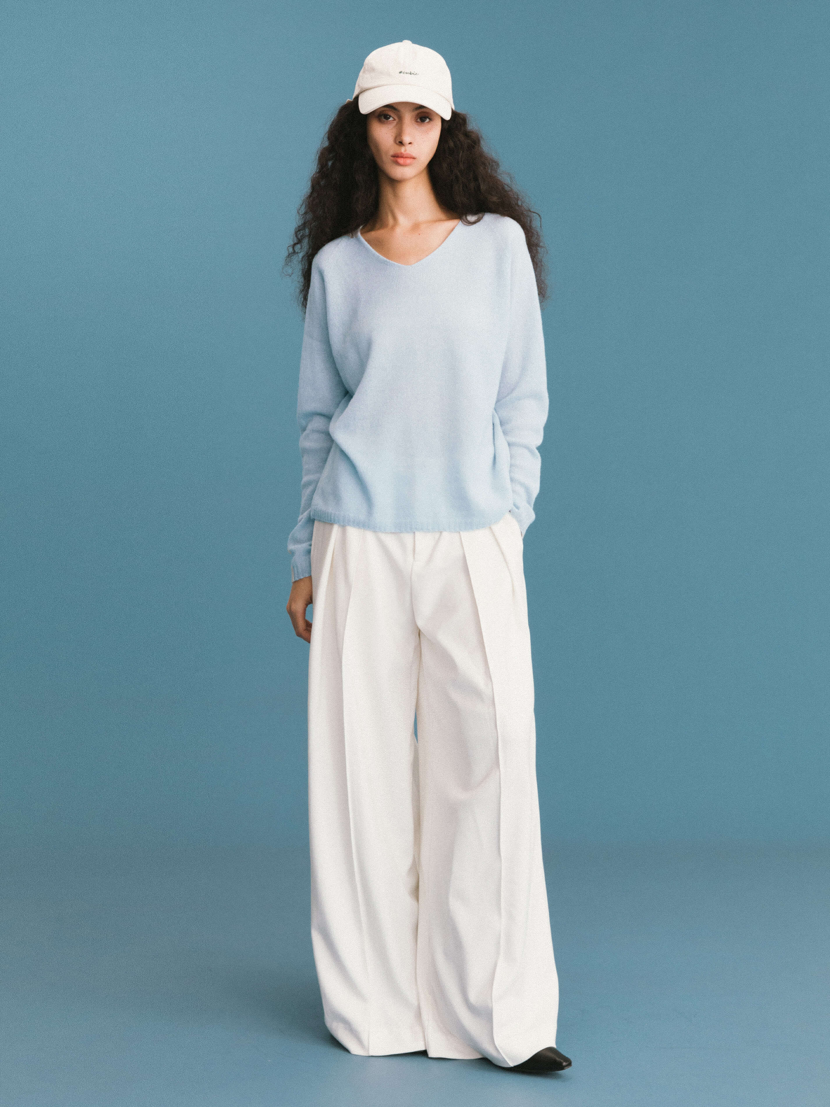 ONE BY CUBIC Boxy 100% Sheep Wool Knitwear Jumper-8