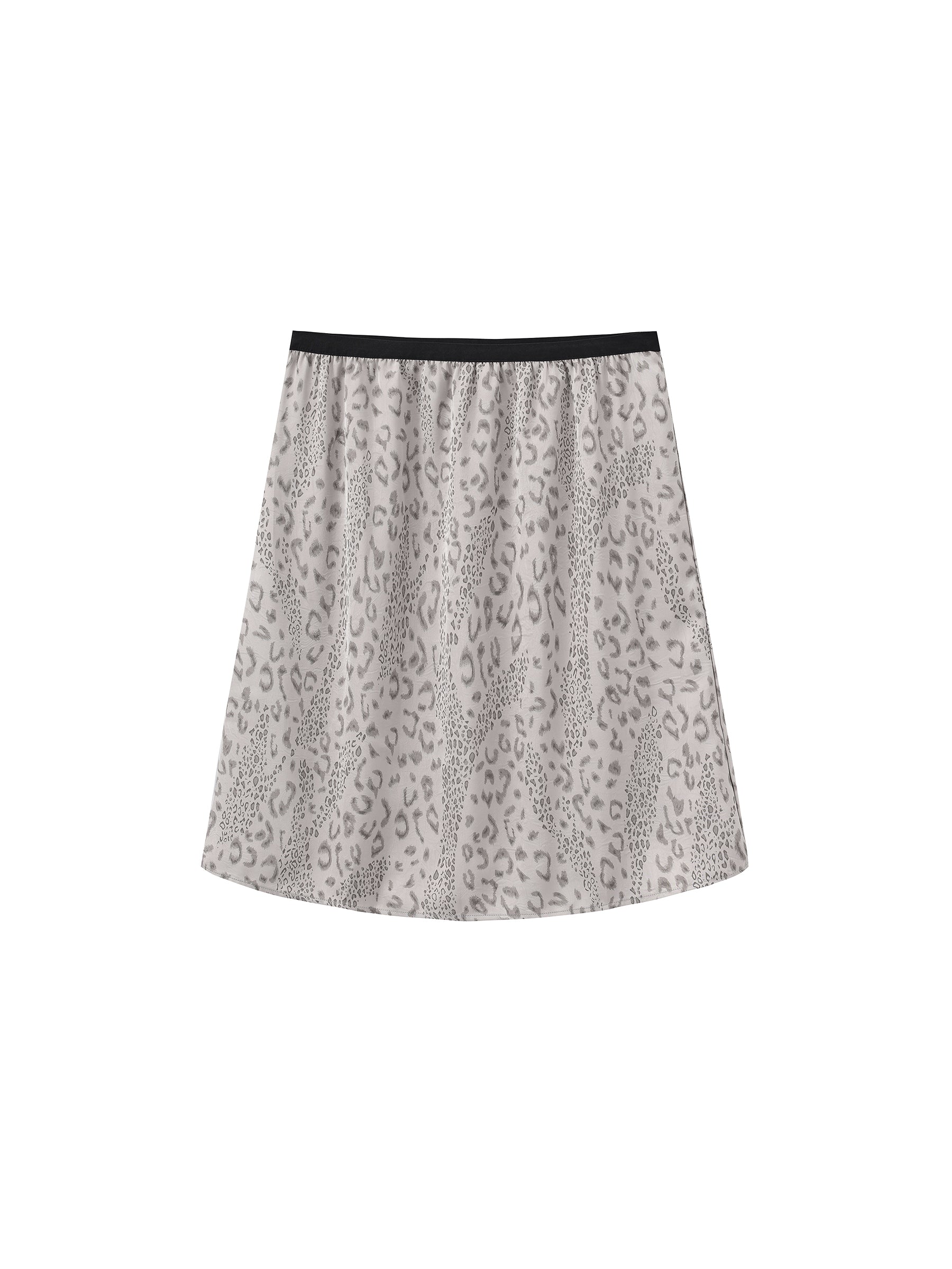 Leopard Print Straight Midi Skirt-8