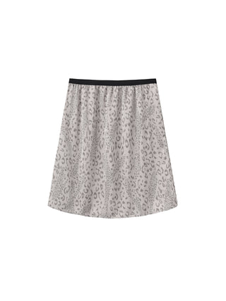 Leopard Print Straight Midi Skirt